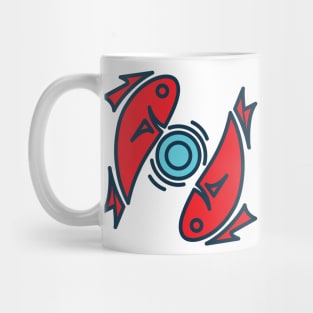 Twin Koi Mug